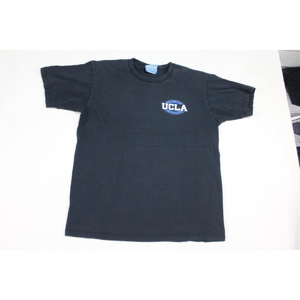 UCLA Men Vintage Blue Shirt Gold Standard Short Sleeve Made In USA Large